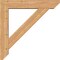 Ekena Millwork Traditional Slat Smooth Bracket w/ Offset Brace, Western Red Cedar, 7 1/2"W x 40"D x 40"H BKT0806X40X40TRA06SWR - alternate 4